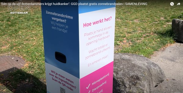 En op de vijf Rotterdammers krijgt huidkanker: GGD plaatst gratis zonnebrandpalen