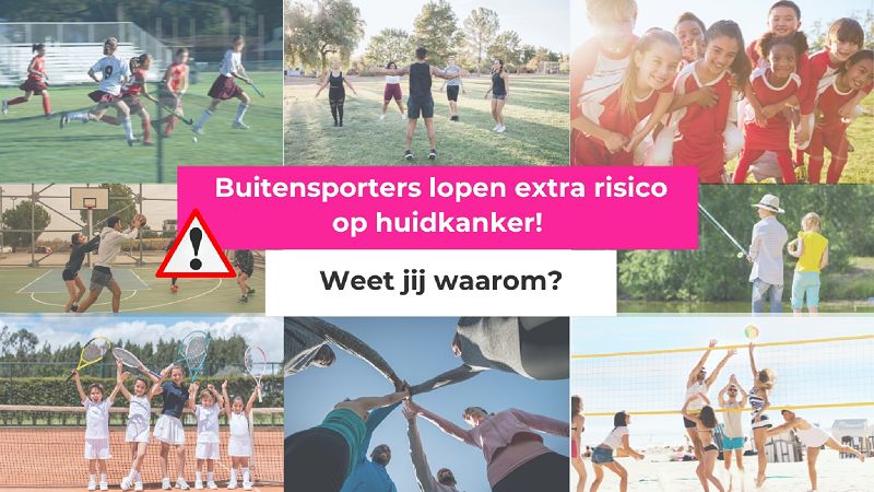 Buitensporters lopen extra risico op huidkanker