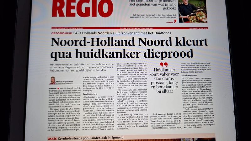 GGD Hollands Noorden doet belangrijke oproep