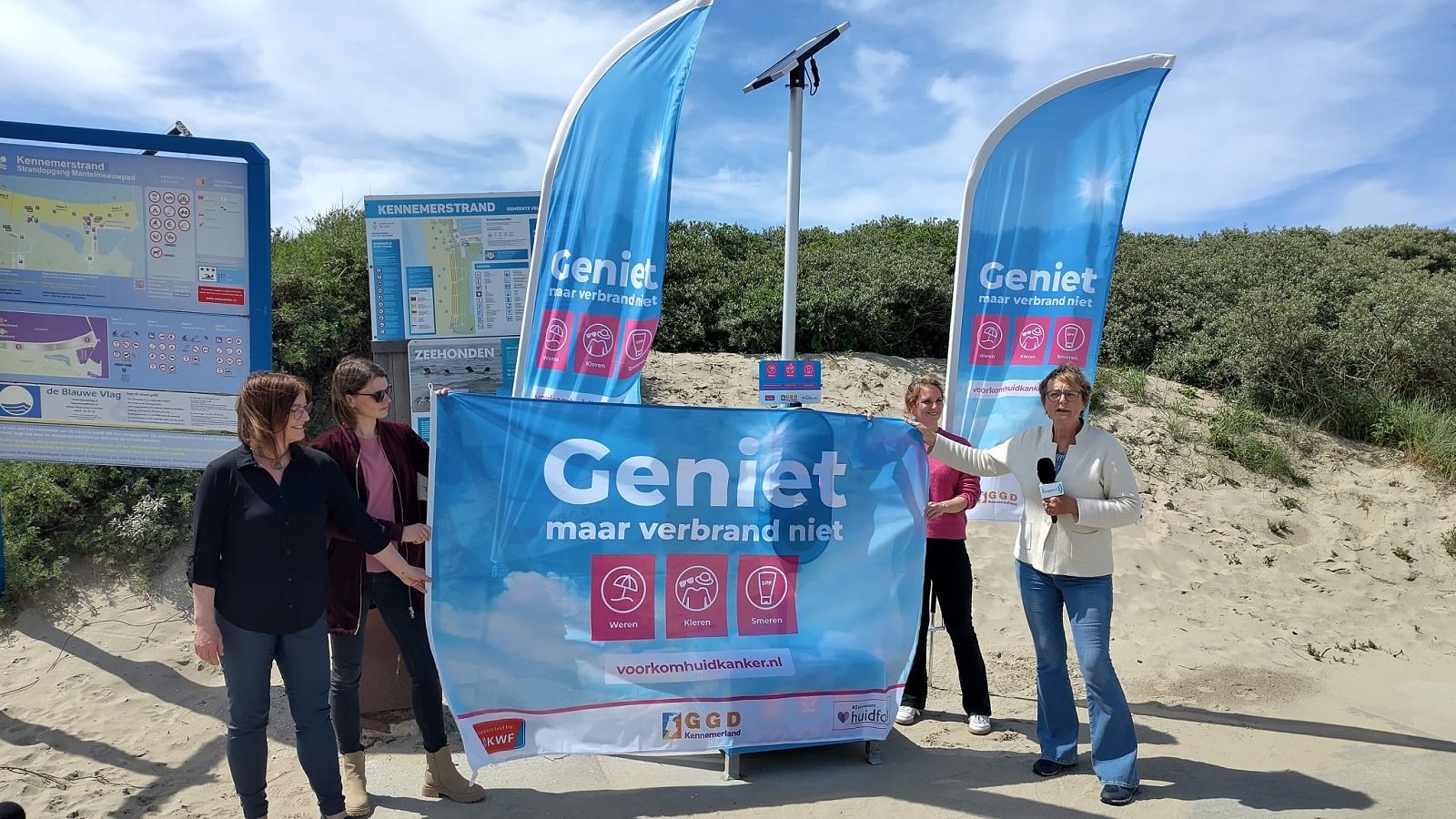 Kick-off bijzondere samenwerking tegen huidkanker op de Dag van de Zonbescherming.