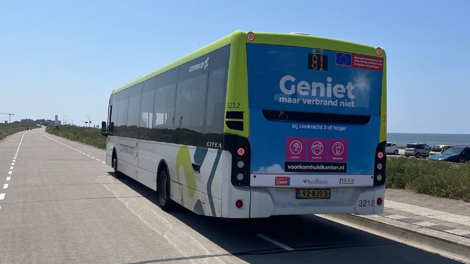 Onze campagne rijdt mee naar het strand