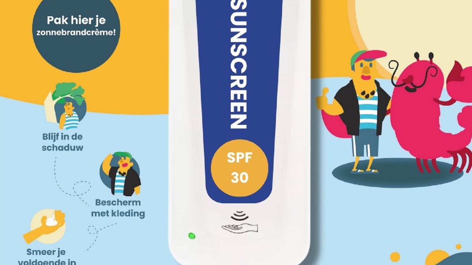 Zonnebrandcrème dispenser Sundo
