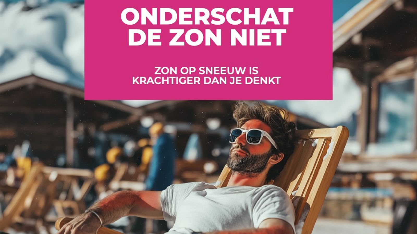 Zonbescherming in de sneeuw